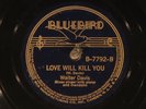 78 RPM --  Walter Davis (with Yank Rachel, mandolin), Bluebird 7792, EE+ Blues