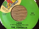 MEGA-RARE sweet soul FONDELLS Love / Young Love American Style PZAZZ 053