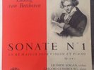 BEETHOVEN sonata for violin & piano no 1 KOGAN - GUINSBOURG le chant du monde