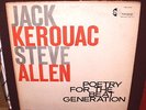Jack Kerouac/Steve Allen Original LP 1959 Poetry For The Beat Generation VG+Rare