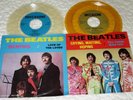 Two Beatles Deccagone Colored Vinyl 45s w/Picture Sleeves
