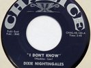 DIXIE NIGHTINGALES I Don’t Know / Keep Trying CHALICE 45 mod R&B gospel 7” NM HE