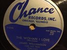 Chance 1131 JAMES WILLIAMSON Homesick 1952 78 rpm Blues E+ his only session