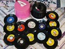 Record DISK-go-CASE includes Sixty 45's from the Mid 60's - ALL Listed Below