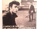 John Lennon ?– A guitar's all right John but.....- 1975 German 10'' - Blue Vinyl