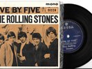 the rolling stones five by five EP made in NZ New Zealand 1965 original