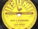 Elvis Presley Sun Records 78rpm Milkcow Blues Boogie / Youre a Heartbreaker #215