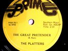 THE GREAT PRETENDER & ONLY YOU The Platters 78rpm Prime Jukebox Record Unplayed