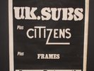 UK SUBS  1980 portsmouth locarno original Crash Course  concert poster