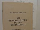 Story of Great Music Time-Life Interim Index to the Recordings 1969