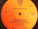 Faces LP The first step UK Orange Warners 1st Press NICE COPY