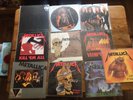 heavy rock vinyl. Includes megadeth, testament, metallica, flotsam and jetsam