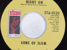 Funk 45 SONS OF SLUM Right On STAX VG++ HEAR