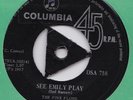 Pink Floyd See Emily Play Columbia TRI 45 South African Rare 1967 Psych EX