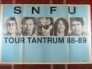 Vintage 80s SNFU tour poster minor threat black flag negative approach punk
