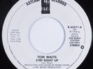 Jazz 45 TOM WAITS Step Right Up ASYLUM HEAR