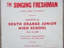 Singing Freshman Stage Musical Ken Bennett South Orange Jr High NJ  1958 LP