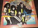 Kiss Signed Hotter Than Hell LP Autographed Gene, Paul, Ace, Peter
