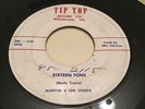 Marvin & The Chirps - Sixteen Tons - I'll Miss You Xmas rare doo wop 45 TIP TOP