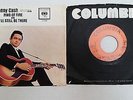 JOHNNY CASH Ring Of Fire 45 rpm w/ PICTURE SLEEVE Columbia - Vinyl VG+