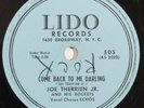 HEAR rockabilly cajun 78 JOE THERRIEN JR Come Back To Me LIDO 505 Hey Babe Let's