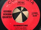* GEORGE BENSON QUARTET Summertime NORTHERN POPCORN SOUL JAZZ Columbia 45 HEAR