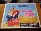 ELVIS PRESLEY FOLLOW THAT DREAM SAINTLY SINNERS 40X30 INCH ORIGINAL MOVIE POSTER