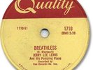 JERRY LEE LEWIS Rock'n Roll 78 RPM Record. Breathless
