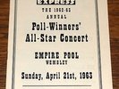 NME POLL WINNERS CONCERT 1963 PROGRAMME BEATLES BILLY FURY CLIFF RICHARD SHADOWS