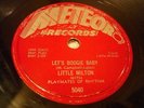 BLUES LITTLE MILTON Let's Boogie Baby / Love At First Sight METEOR 5040 78RPM
