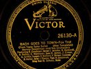 BENNY GOODMAN & ORCH. Bach goes to town / Whispering 78rpm Schellackplatte X3205
