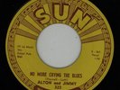 RARE ROCKABILLY-SUN 323-ALTON AND JIMMY-NO MORE CRYING THE BLUES-45-SHELDON-NM-