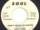 GLADYS KNIGHT & THE PIPS PROMO SOUL 45 I HEARD IT THROUGH THE GRAPEVINE