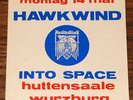 HAWKWIND INTO SPACE HUTTENSAALE WURZBURG 14 MAY 1973 BACKSTAGE ACCESS PASS