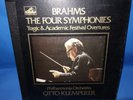 $HMV SLS 804 *1ST LABEL* KLEMPERER* BRAHMS THE SYMPHONIES *4 LP SET* NM
