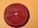 Orquesta Havana Cosmopolitan Latin 78rpm Peerless #2425 Tabu (afro)