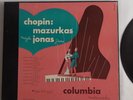 Chopin “Mazurkas”  Maryla Jonas - Columbia  Set #MM-810