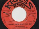 Funk 45: King Roosevelt, I Don't Care What You Do on Krass