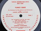 Leopold Stokowski-Yunus Emre-Turkish Information Office-50 Copies Pressed in '59