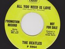 BEATLES 45 All You Need Is Love / Baby Your A Rich Man CAPITOL 5964 PROMO COPY