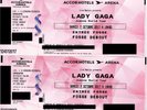LADY GAGA prix pour 2 PLACES FOSSE 07/10/2017 PARIS