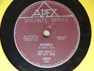 1958 Rock Instrumental 78 rpm LINK WRAY & HIS RAY MEN Rumble  APEX 76270  Canada