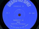 JOHNNY CASH GRAND OLE OPRY ORIGINAL RADIO SHOW RECORD JUNE CARTER JIMMY C NEWMAN