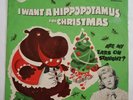 CHRISTMAS MUSIC I Want A Hippopotamus For Christmas/ 78 rpm vinyl music record