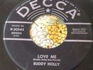 Rock 'n' Roll 45 Buddy Holly Love Me / You Are My One and Only DECCA HEAR