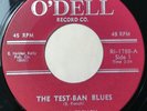 BEVAN FRENCH - The Test Ban Blues / The Merry Minuet 45rpm O'Dell Folk Protest