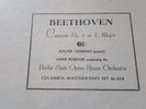 BEETHOVEN CONCERTO NO1 IN C MAJOR BERLIN STATE OPERA HOUSE ORCH HANS ROSBAUD