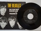 BEATLES VEE JAY 587 DO YOU WANT TO KNOW A SECRET/THANK YOU GIRL SLEEVE AND 45 EX