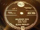 ELVIS PRESLEY Jailhouse Rock / Treat Me Nice UK RCA 1028 78RPM