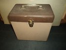 Vintage Two Tone Metal 78 RPM Record Storage Case Box for your Blues Records